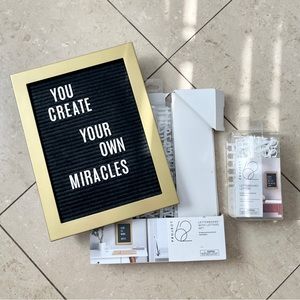 Modern Minimalist Project 62 Letterboard w/ BONUS LETTERS Classic Home Design